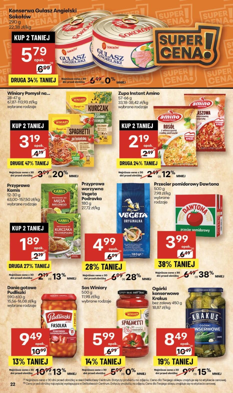 Gazetka promocyjna Delikatesy Centrum str. 22