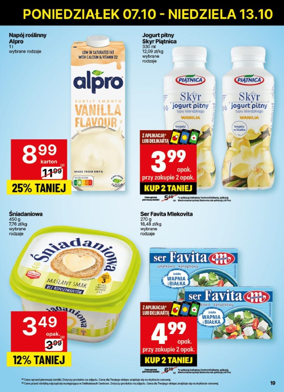 Gazetka promocyjna Delikatesy Centrum str. 19