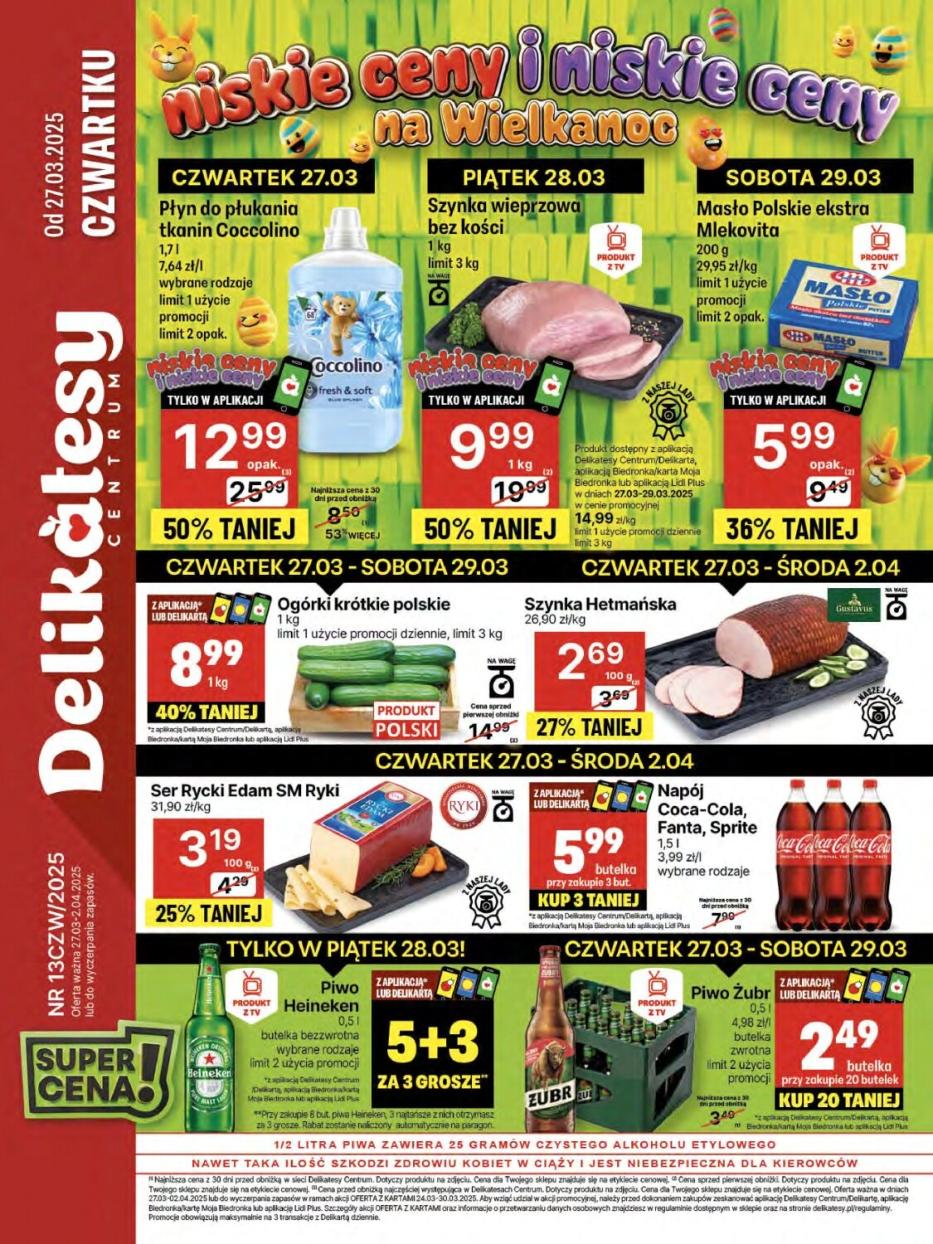 Gazetka promocyjna Delikatesy Centrum str. 1