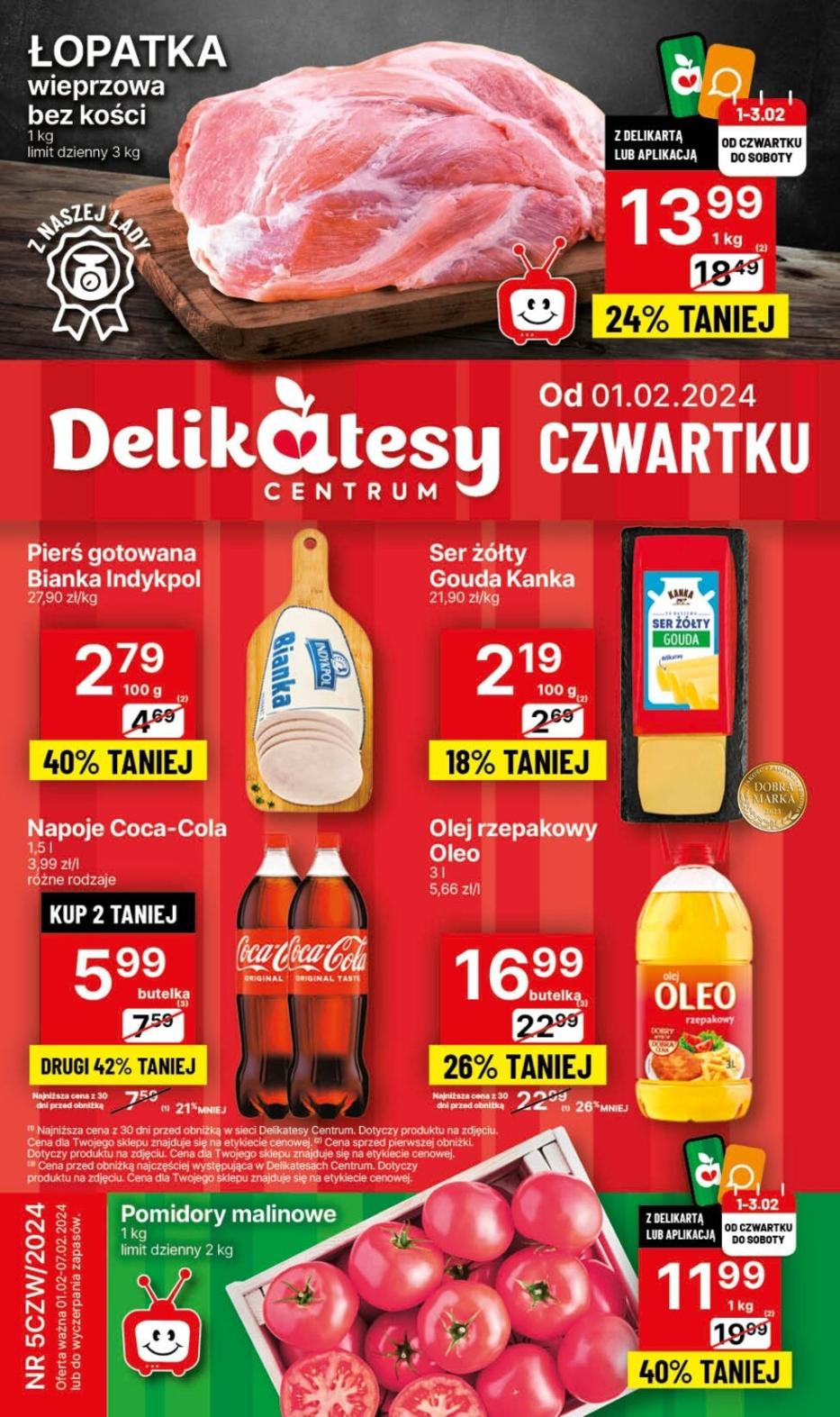 Gazetka promocyjna Delikatesy Centrum str. 1