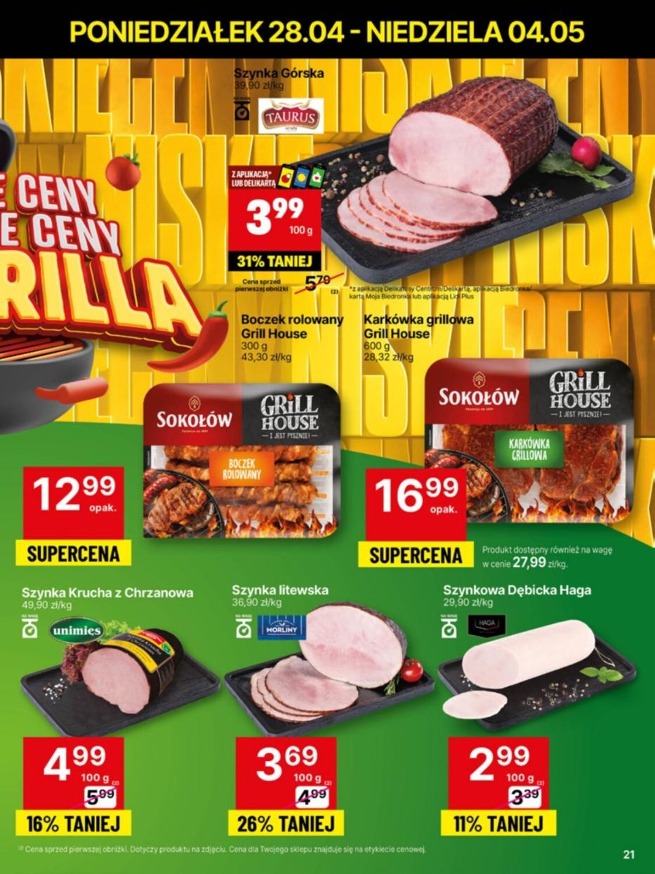 Gazetka promocyjna Delikatesy Centrum str. 21