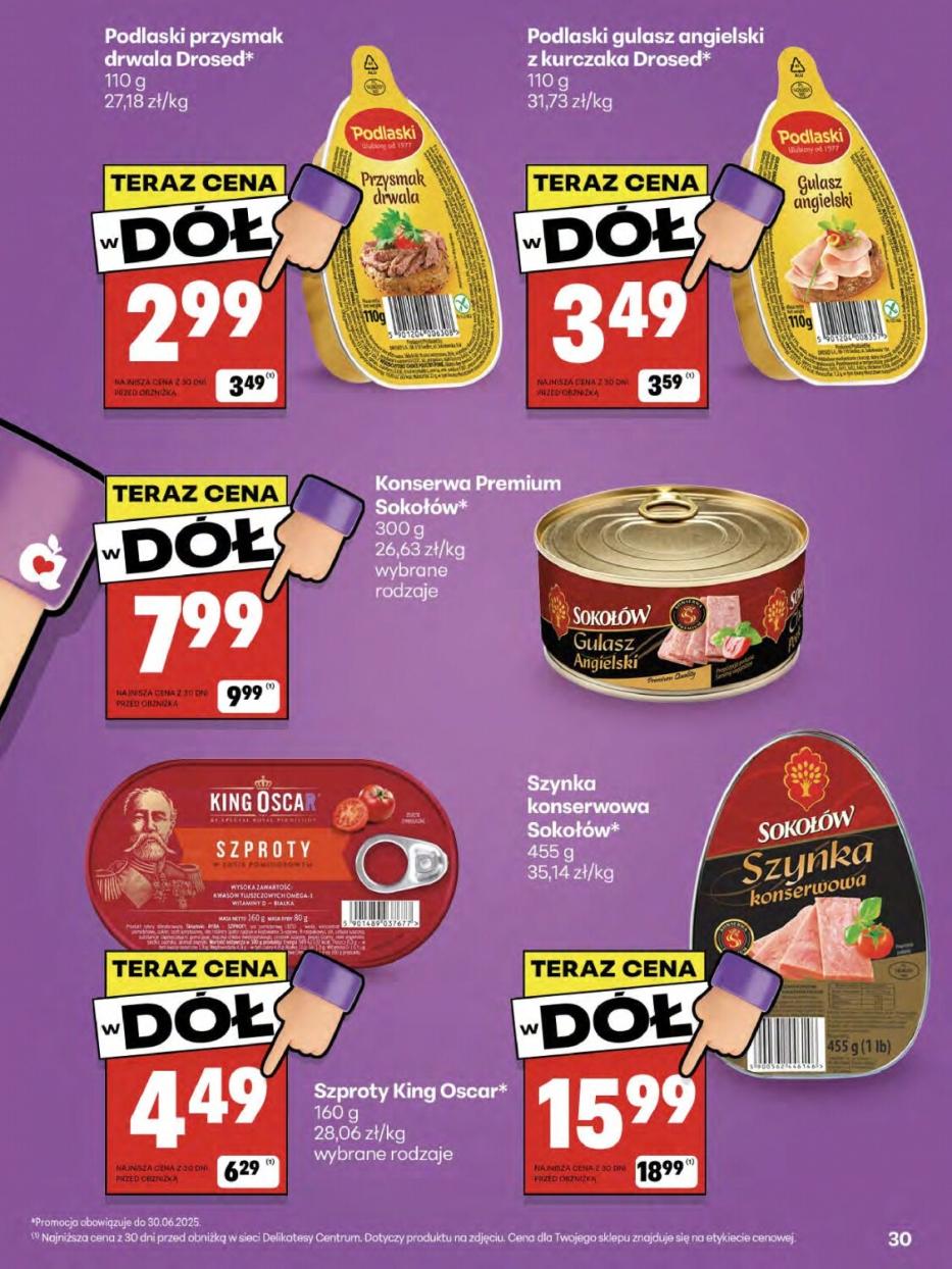 Gazetka promocyjna Delikatesy Centrum str. 30