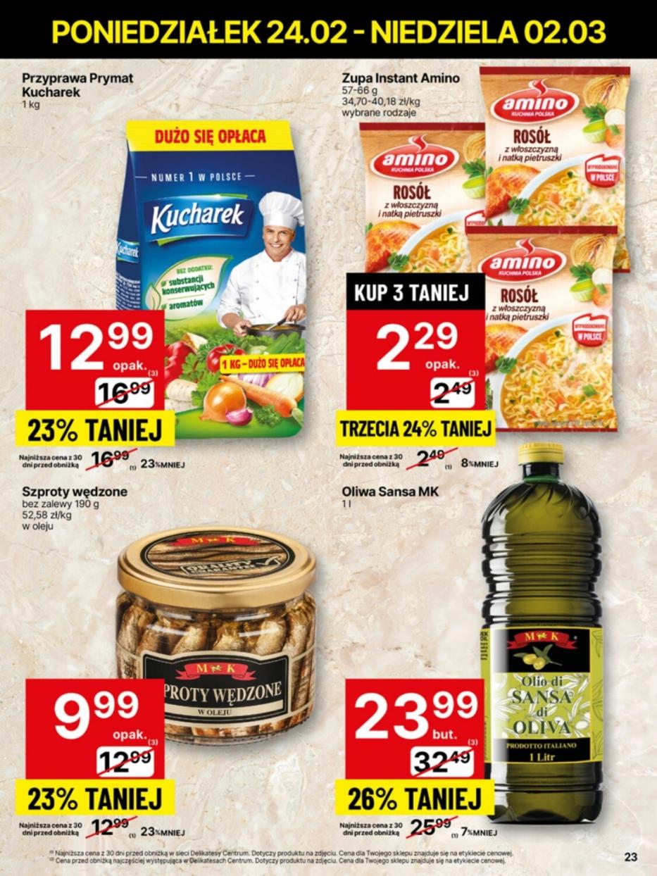 Gazetka promocyjna Delikatesy Centrum str. 23