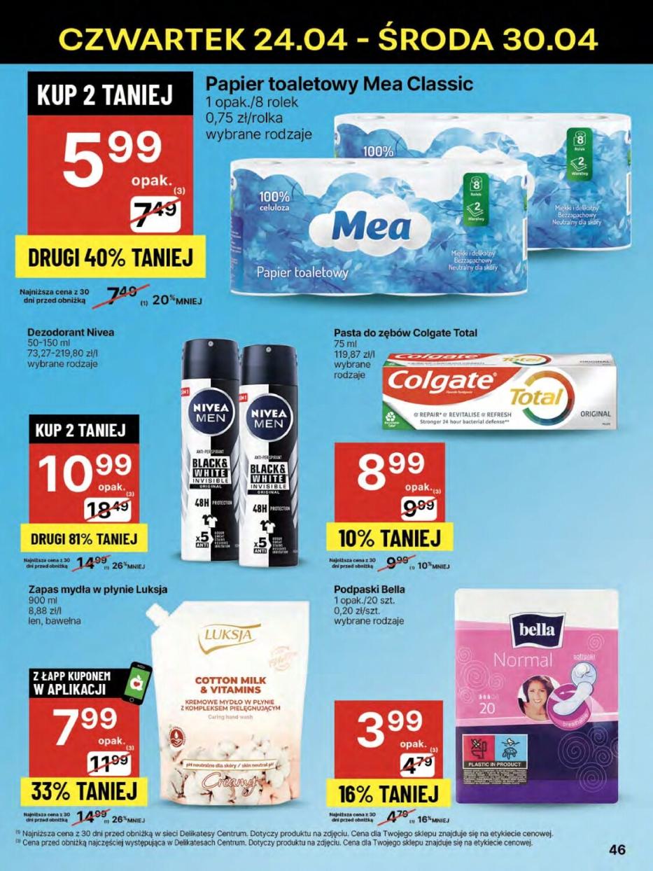 Gazetka promocyjna Delikatesy Centrum str. 46