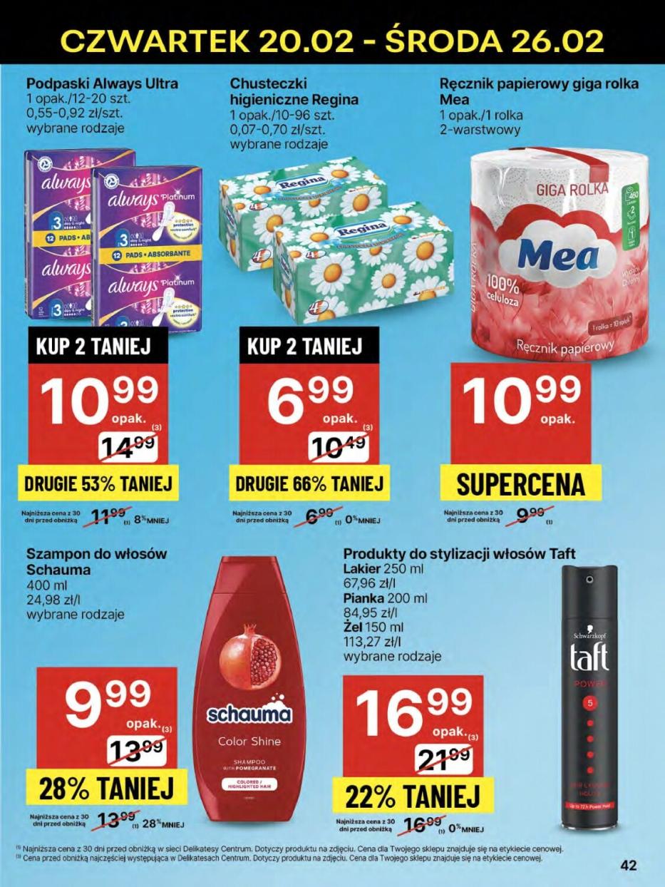 Gazetka promocyjna Delikatesy Centrum str. 42