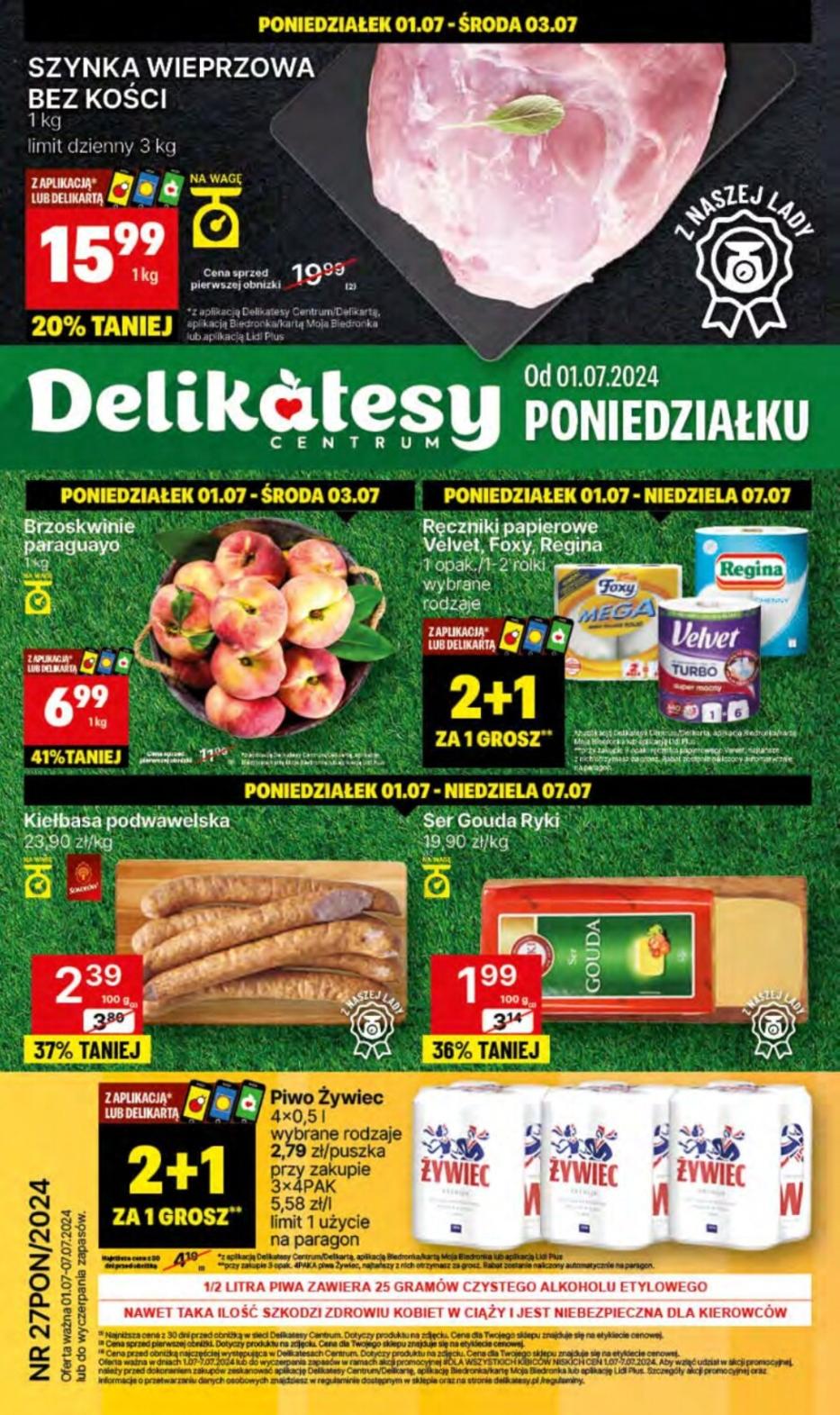 Gazetka promocyjna Delikatesy Centrum str. 1
