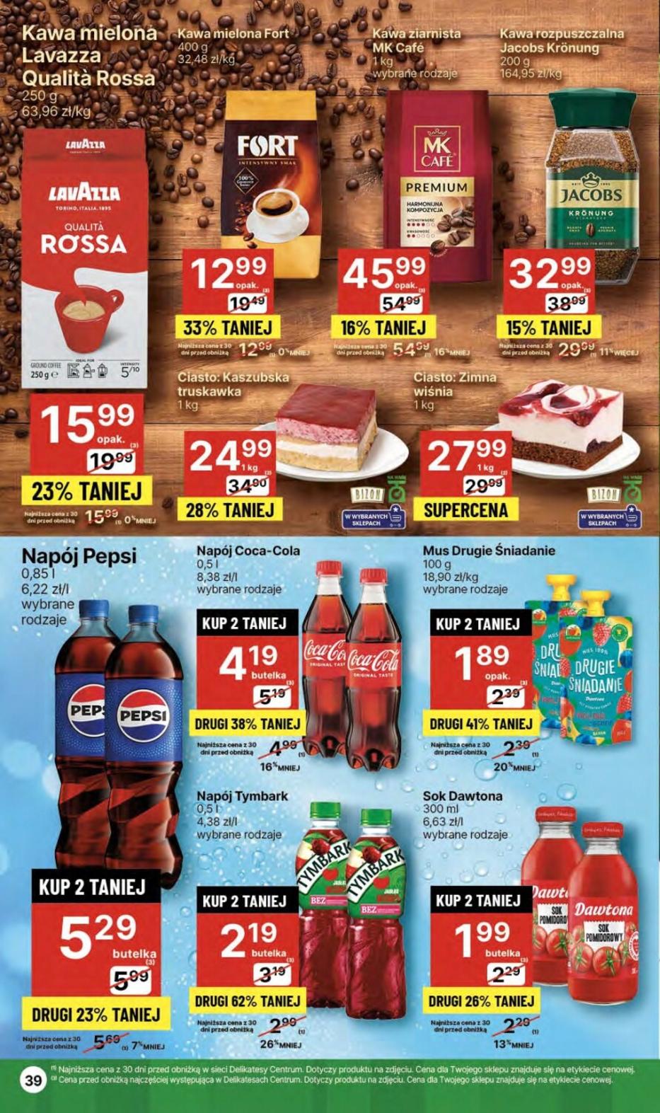 Gazetka promocyjna Delikatesy Centrum str. 39