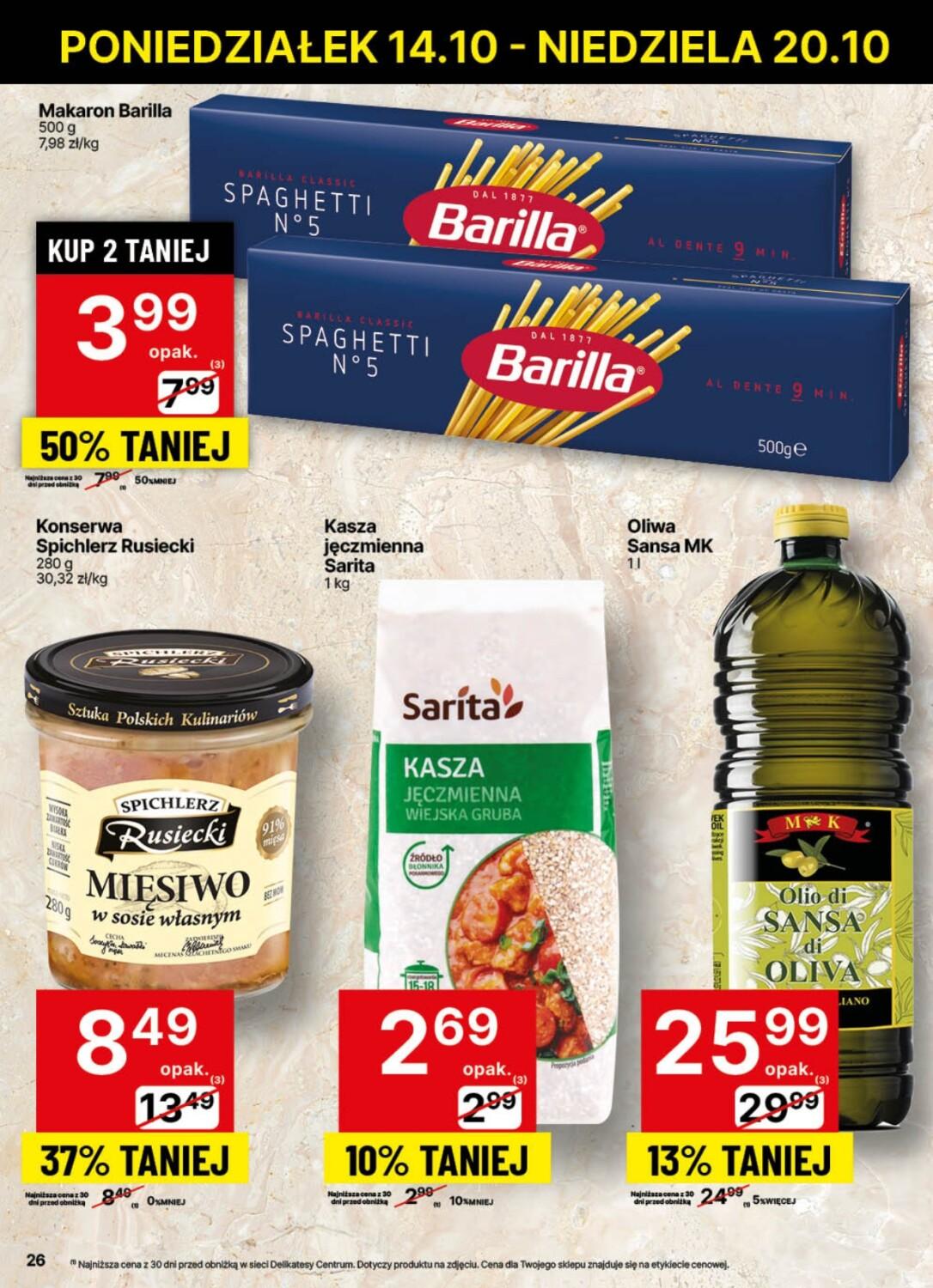 Gazetka promocyjna Delikatesy Centrum str. 26