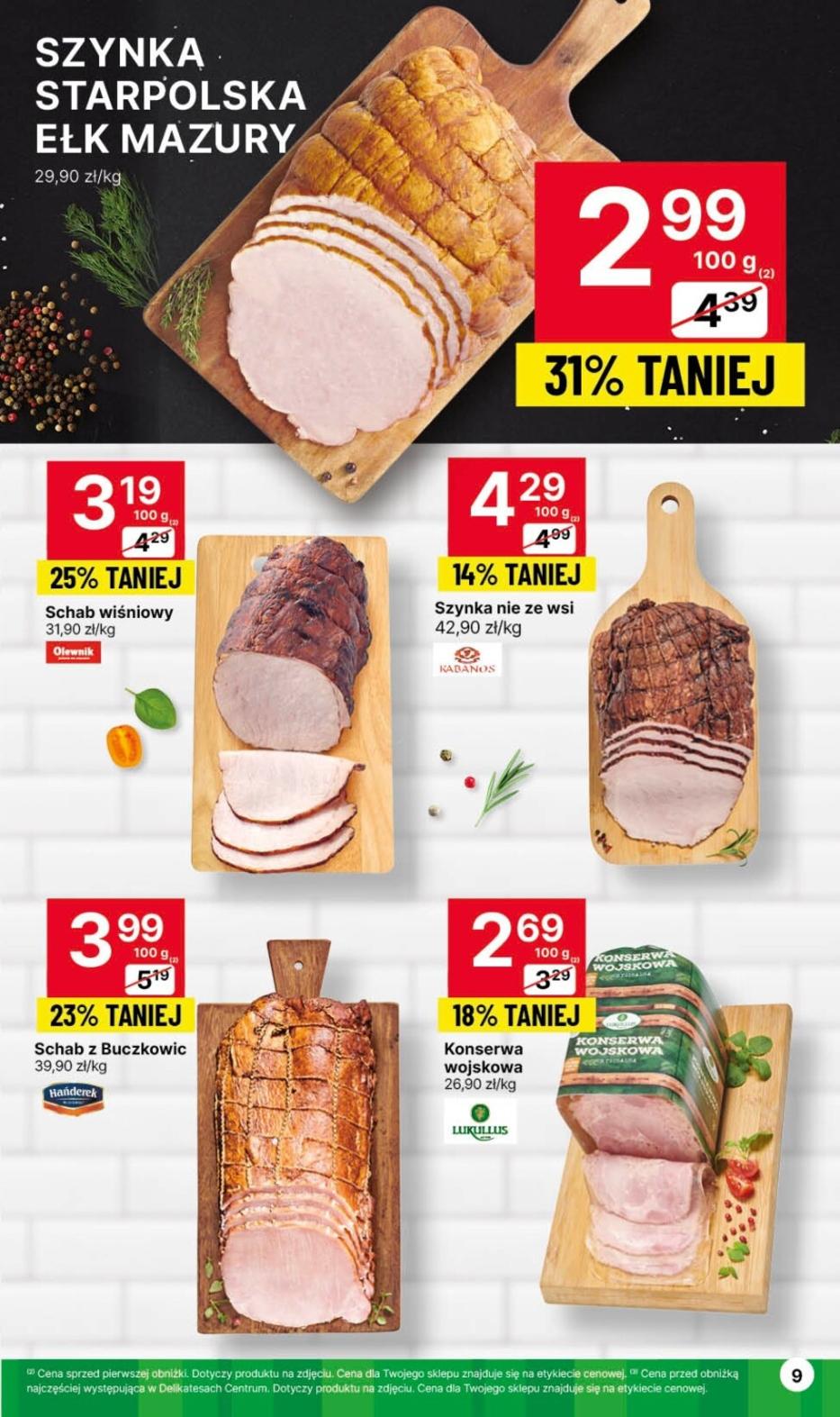 Gazetka promocyjna Delikatesy Centrum str. 9