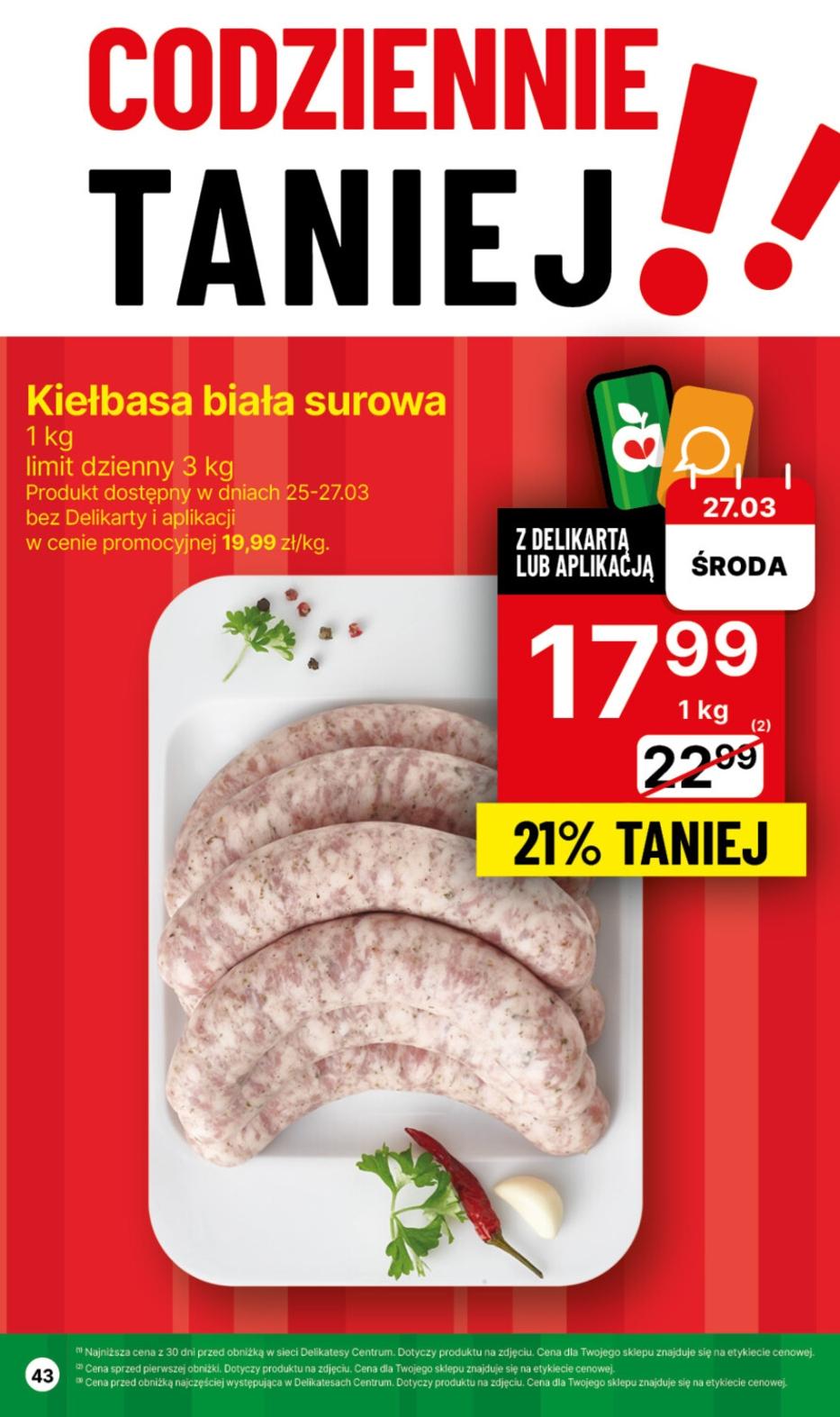 Gazetka promocyjna Delikatesy Centrum str. 43