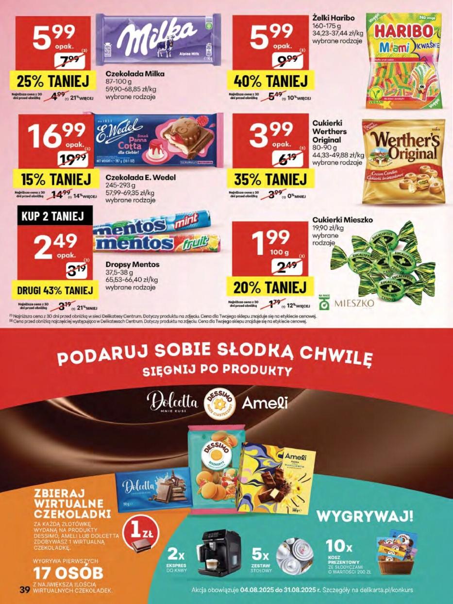 Gazetka promocyjna Delikatesy Centrum str. 39