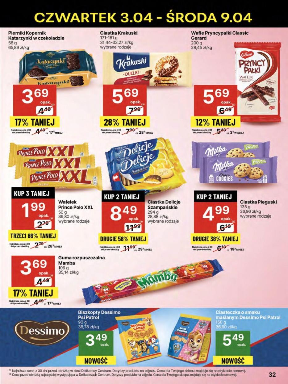 Gazetka promocyjna Delikatesy Centrum str. 32