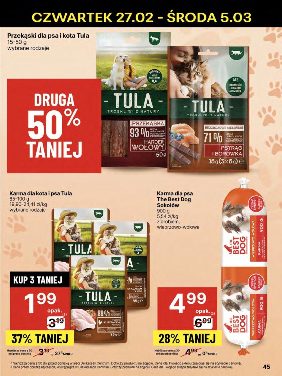 Gazetka promocyjna Delikatesy Centrum str. 45