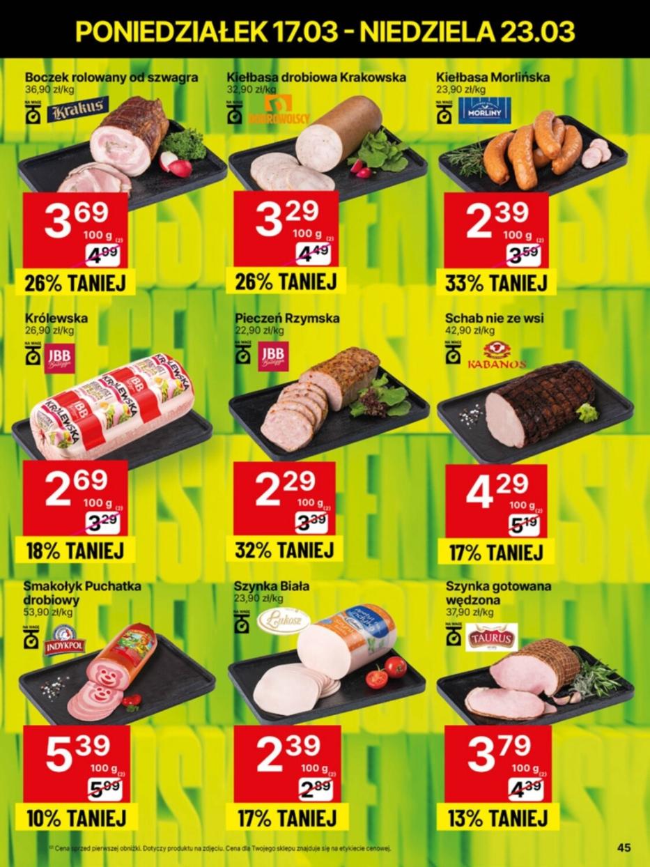 Gazetka promocyjna Delikatesy Centrum str. 45