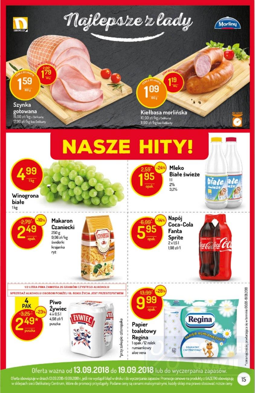 Gazetka promocyjna Delikatesy Centrum str. 15