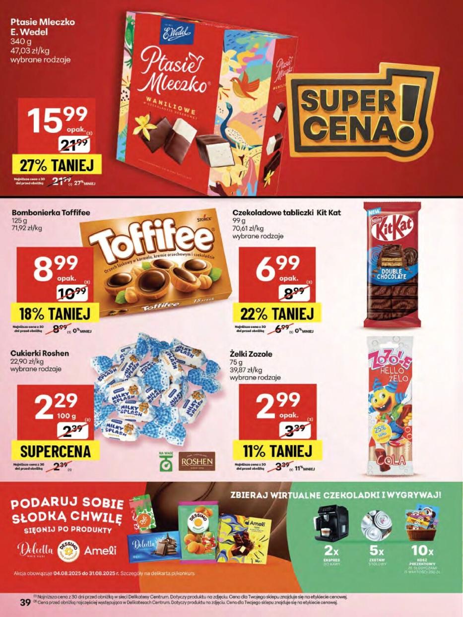 Gazetka promocyjna Delikatesy Centrum str. 39