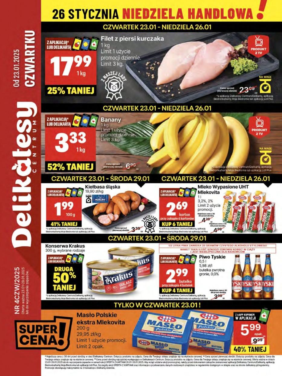 Gazetka promocyjna Delikatesy Centrum str. 1
