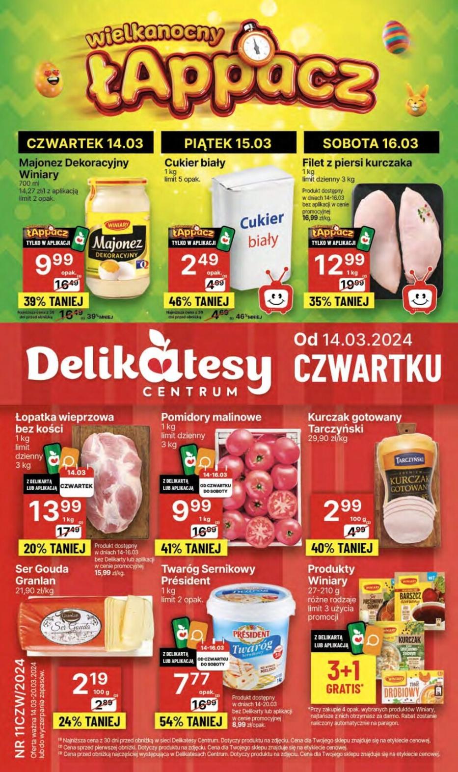 Gazetka promocyjna Delikatesy Centrum str. 1