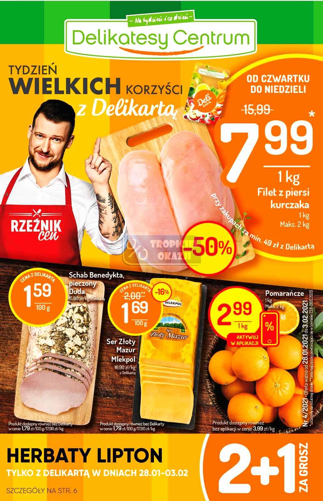 Gazetka promocyjna Delikatesy Centrum str. 1