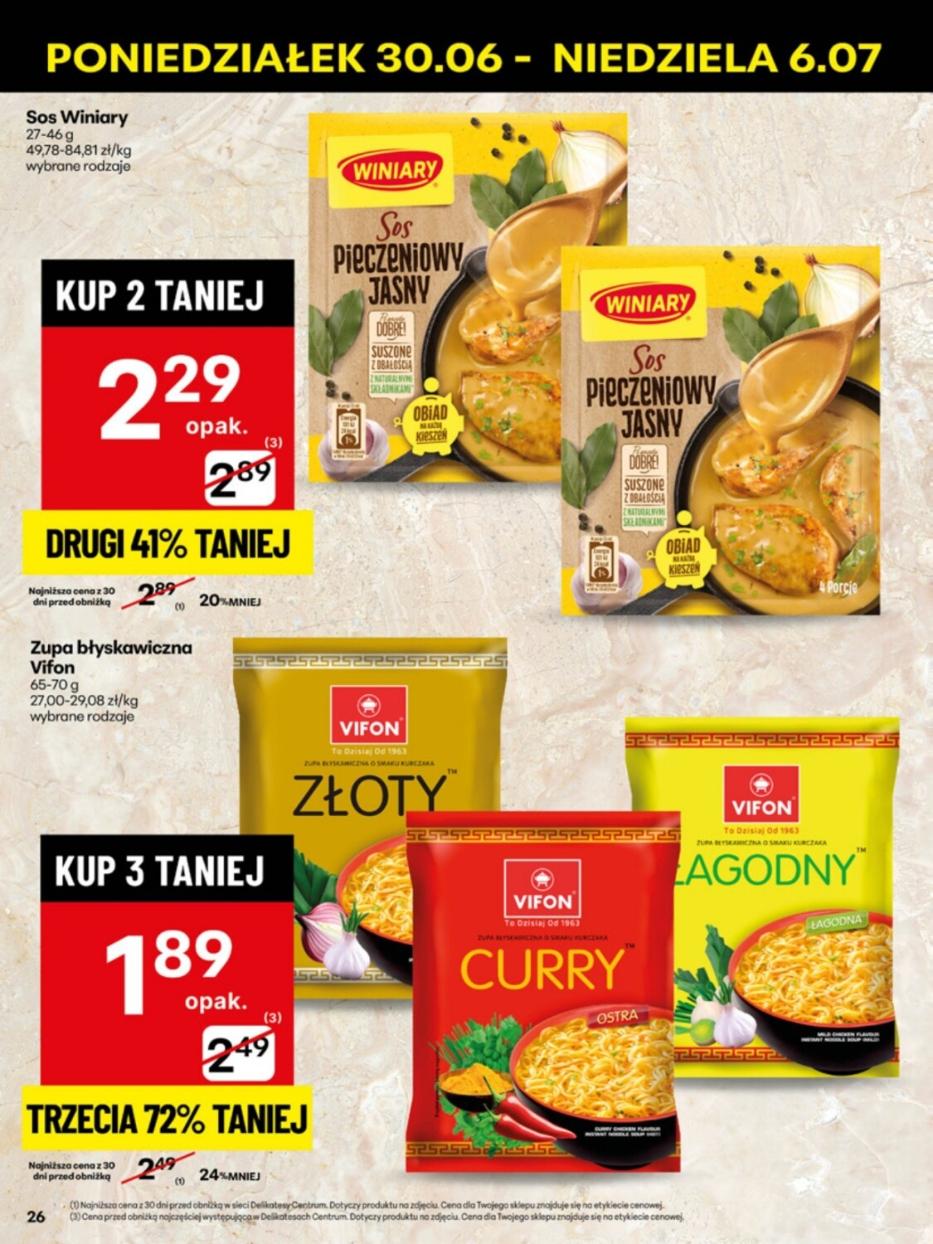 Gazetka promocyjna Delikatesy Centrum str. 26