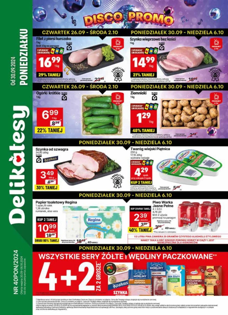 Gazetka promocyjna Delikatesy Centrum str. 1