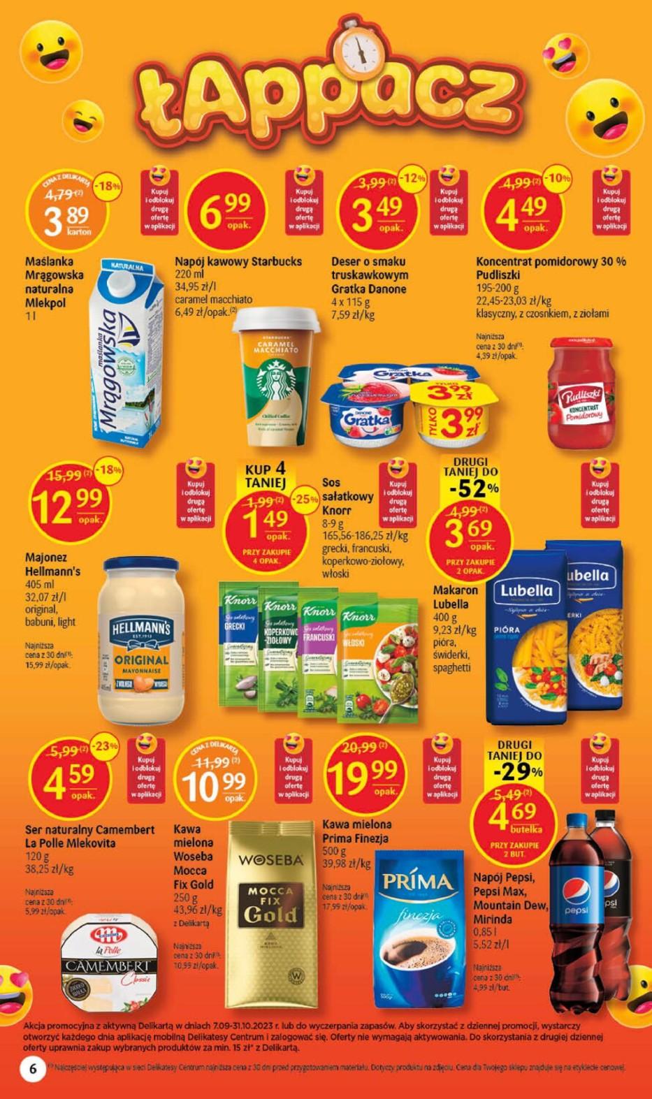 Gazetka promocyjna Delikatesy Centrum str. 6