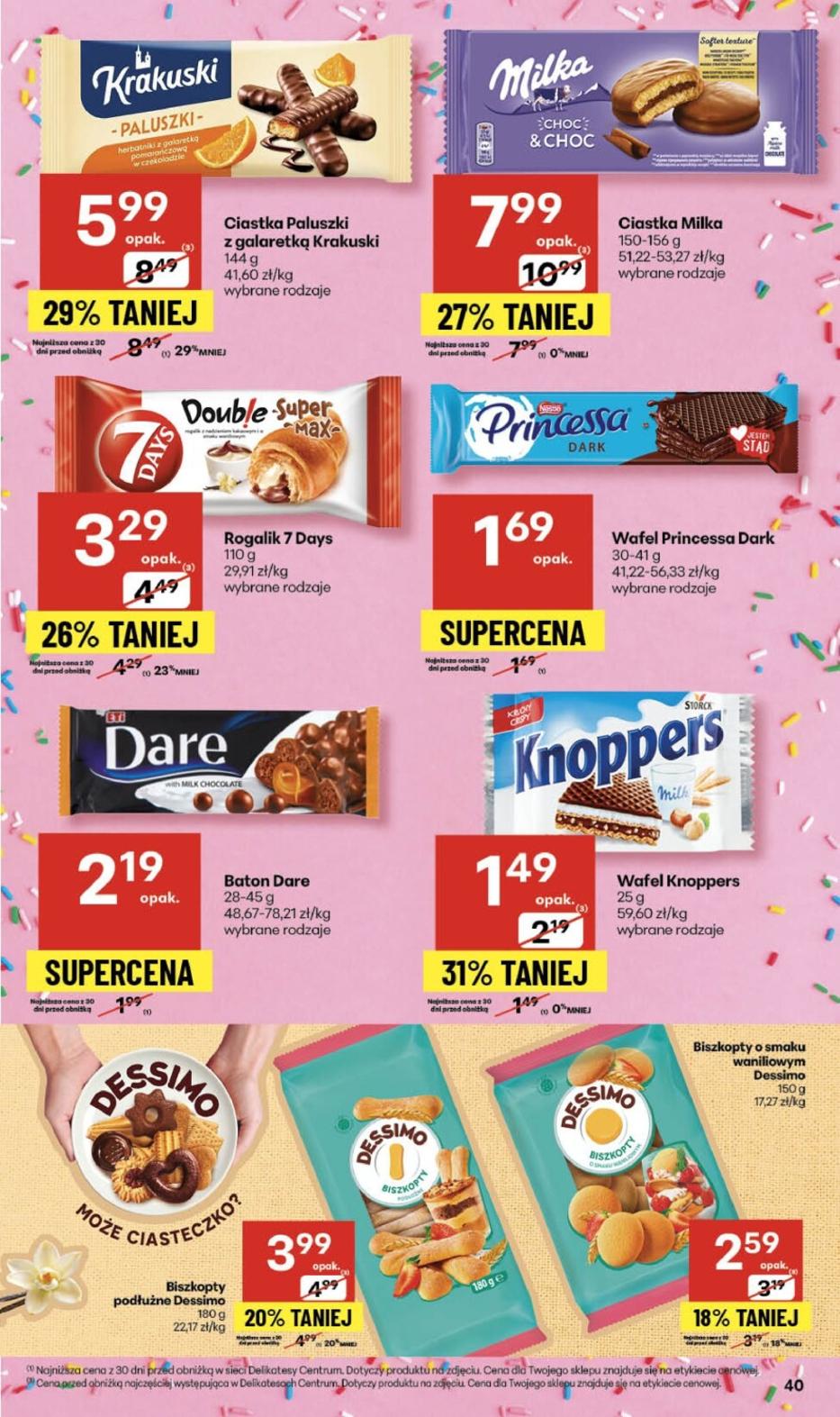 Gazetka promocyjna Delikatesy Centrum str. 40