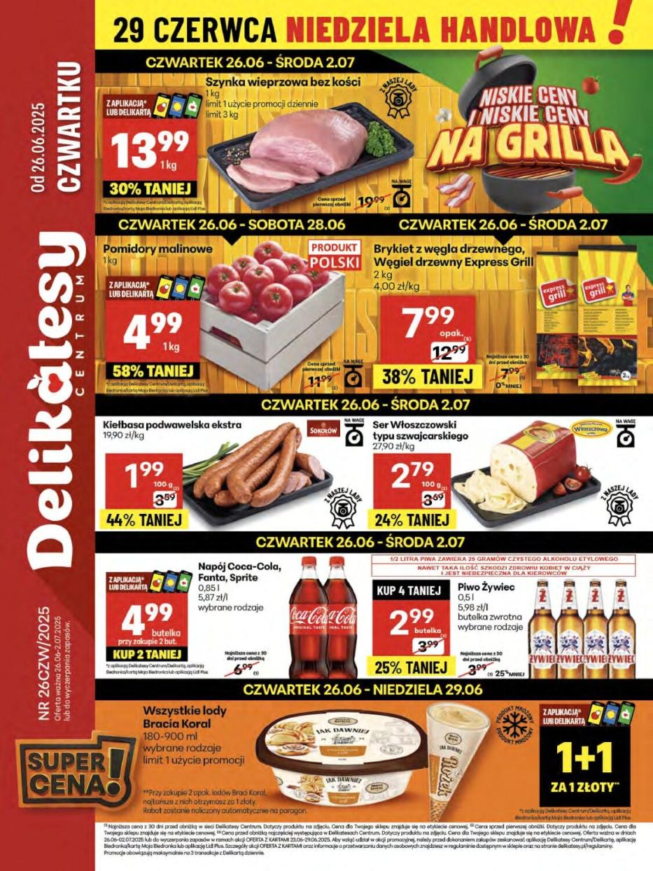 Gazetka promocyjna Delikatesy Centrum str. 1