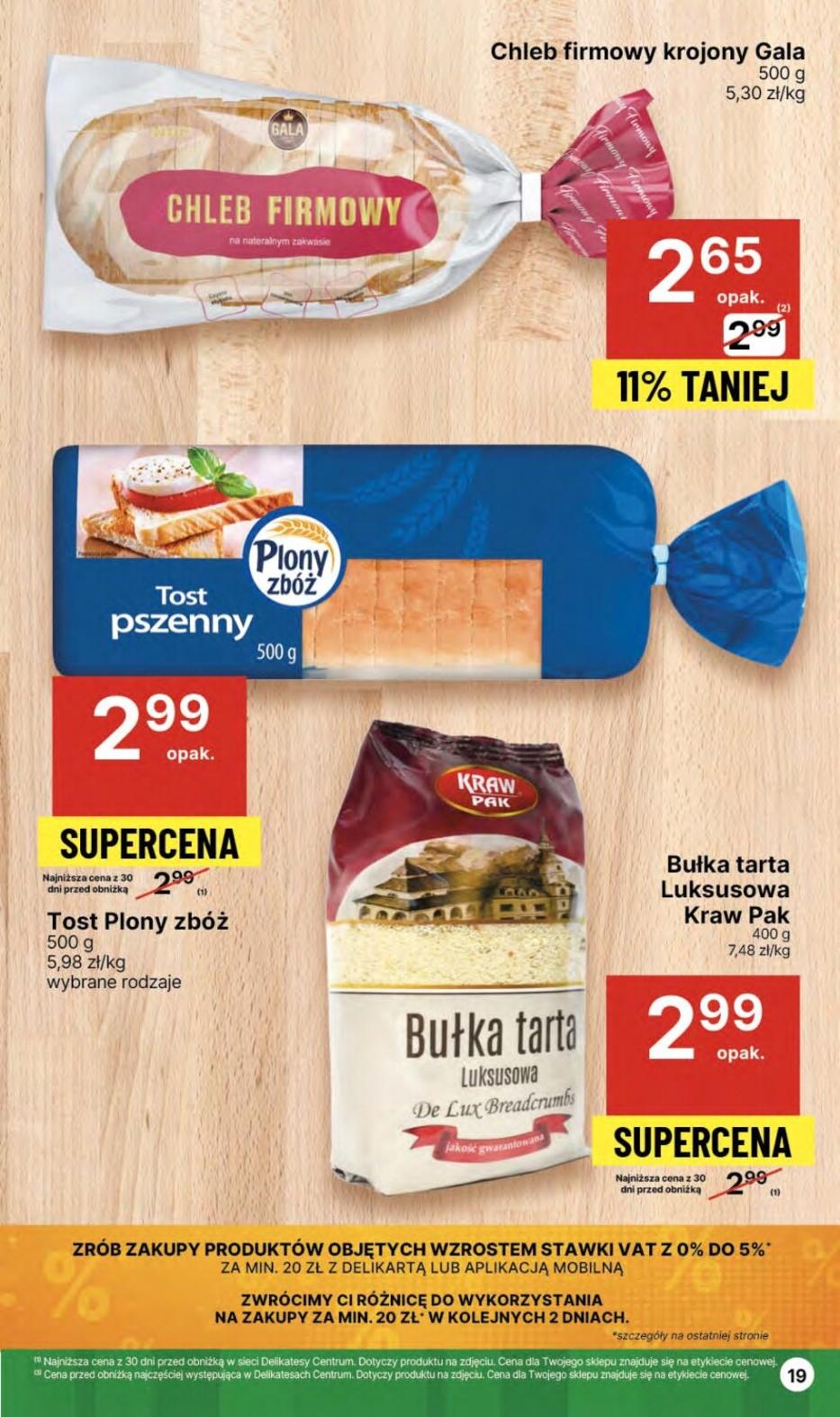 Gazetka promocyjna Delikatesy Centrum str. 19