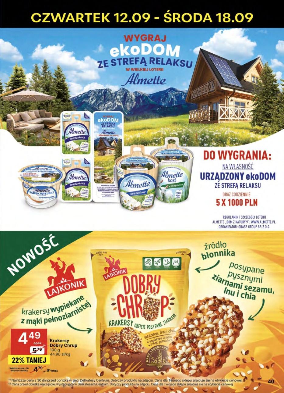 Gazetka promocyjna Delikatesy Centrum str. 40