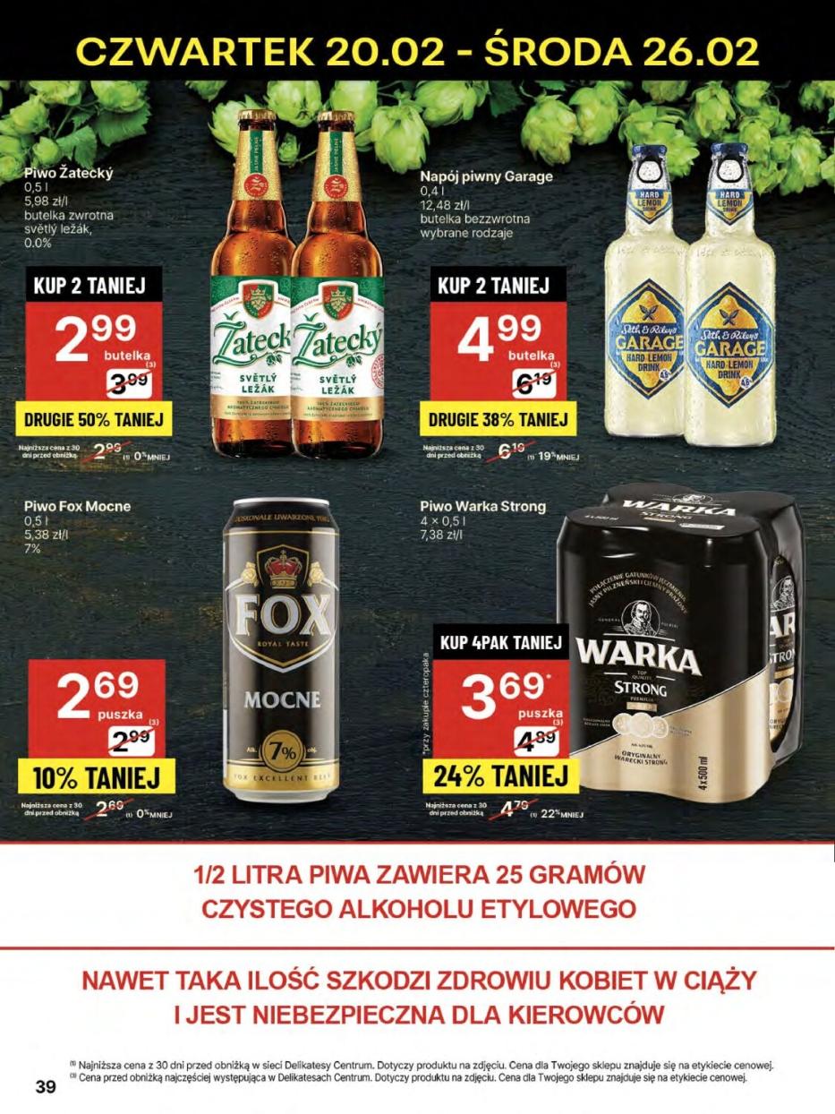 Gazetka promocyjna Delikatesy Centrum str. 39