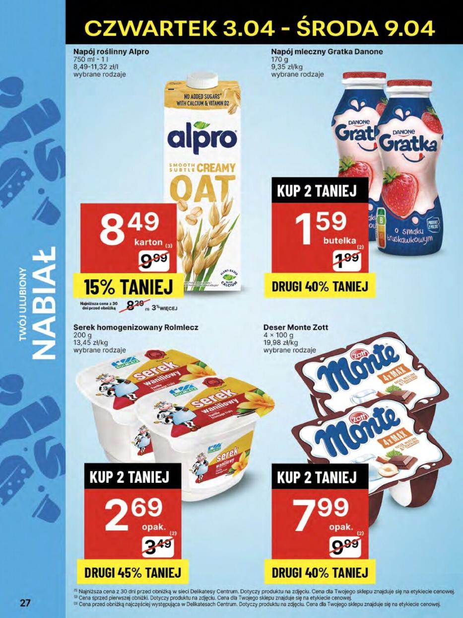 Gazetka promocyjna Delikatesy Centrum str. 27