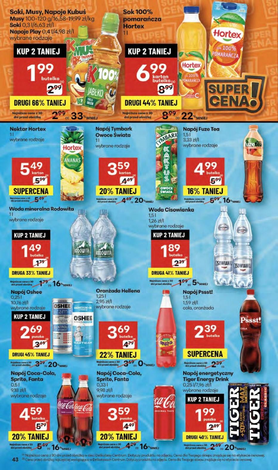 Gazetka promocyjna Delikatesy Centrum str. 43