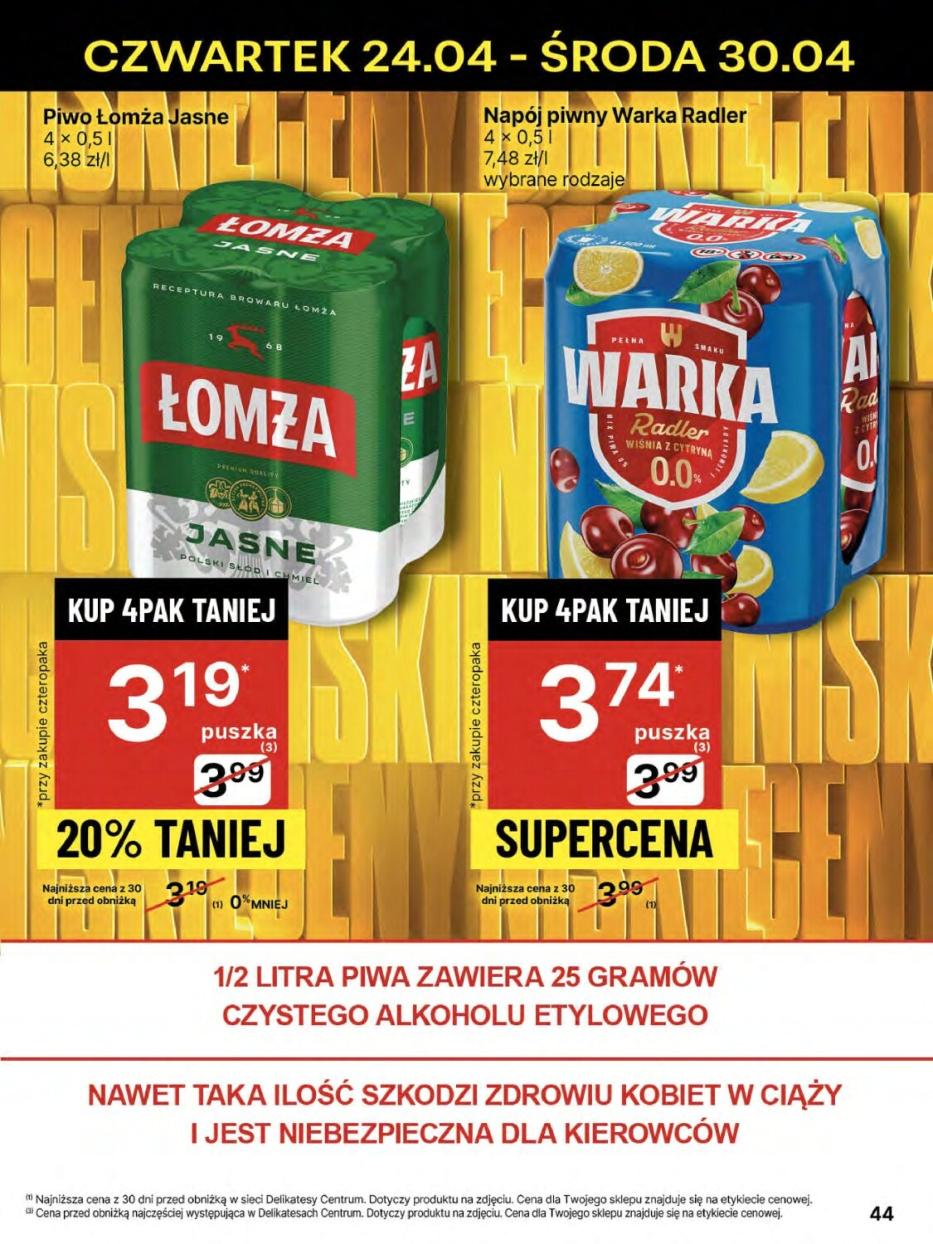 Gazetka promocyjna Delikatesy Centrum str. 44