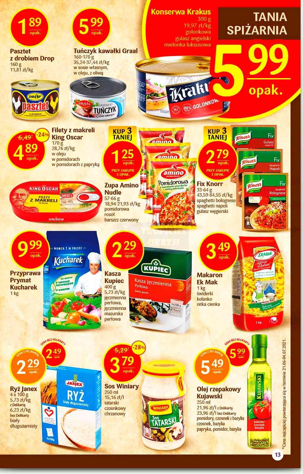 Gazetka promocyjna Delikatesy Centrum str. 13