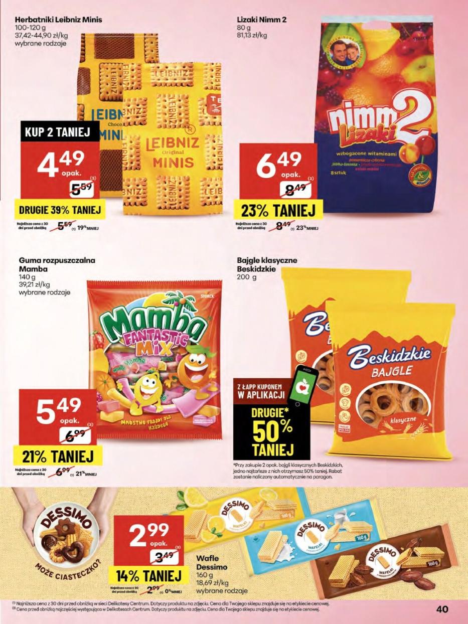 Gazetka promocyjna Delikatesy Centrum str. 40