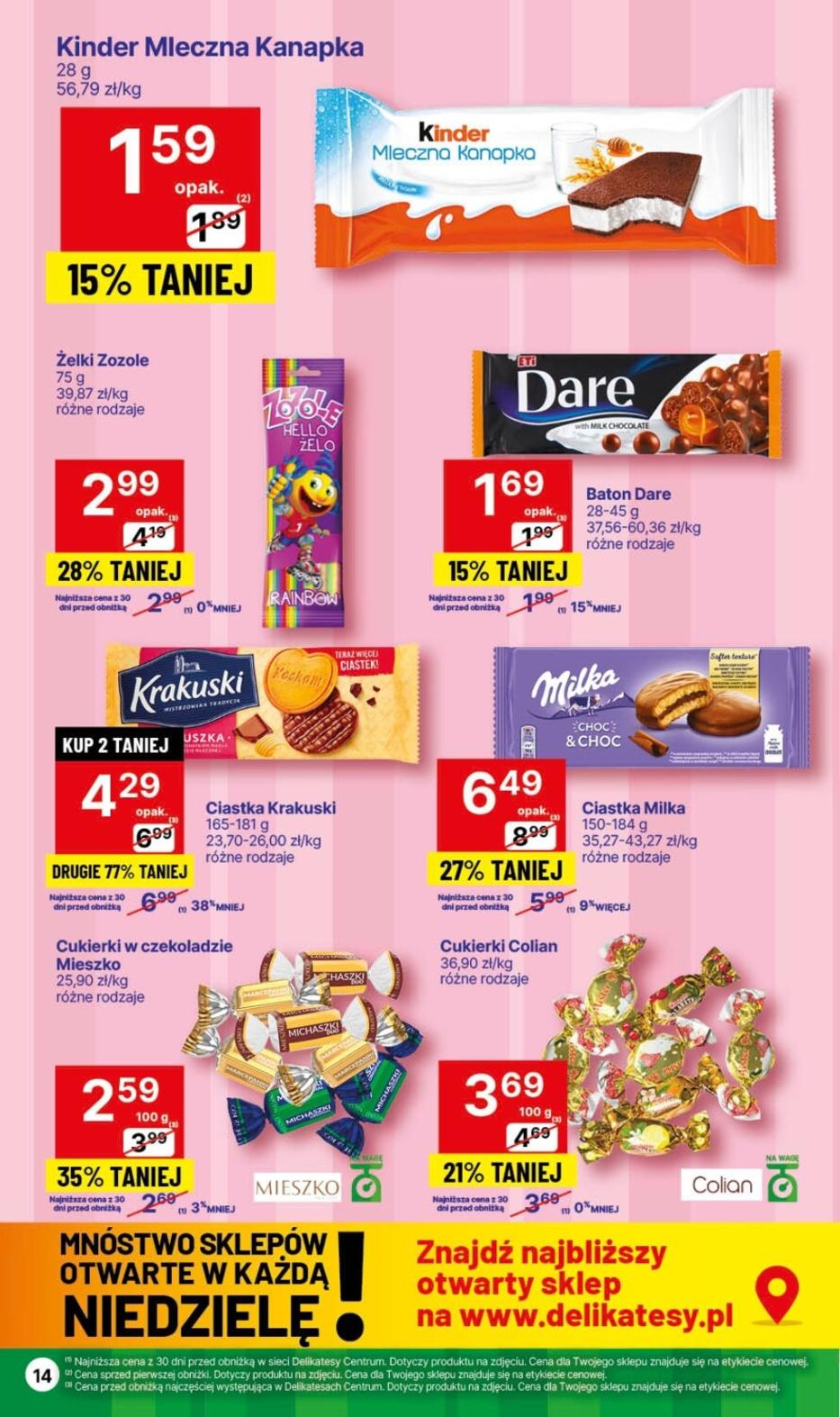 Gazetka promocyjna Delikatesy Centrum str. 14