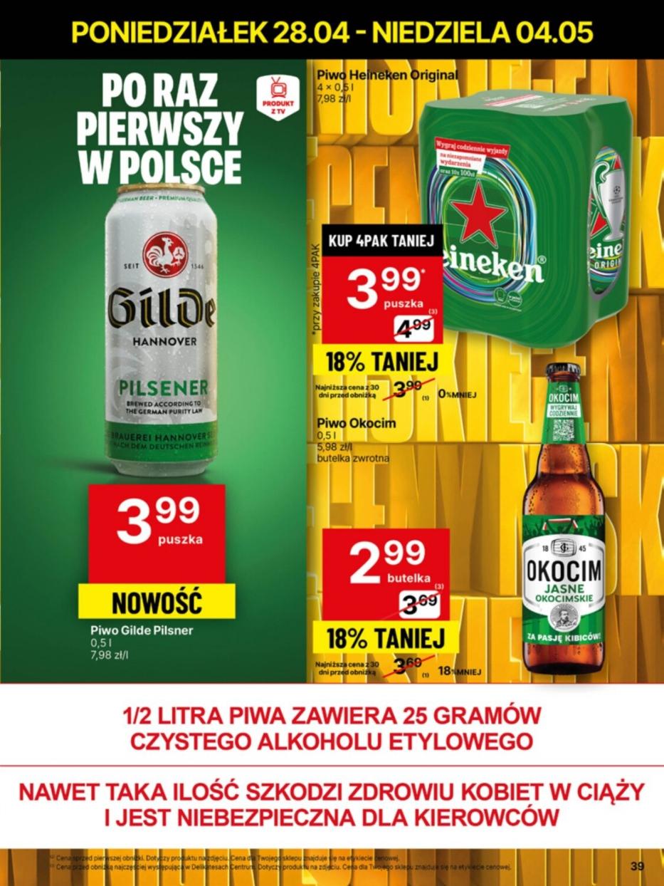 Gazetka promocyjna Delikatesy Centrum str. 39