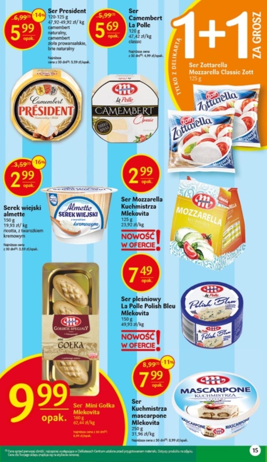 Gazetka promocyjna Delikatesy Centrum str. 15