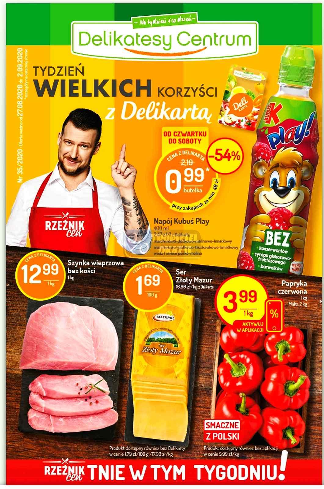 Gazetka promocyjna Delikatesy Centrum str. 1