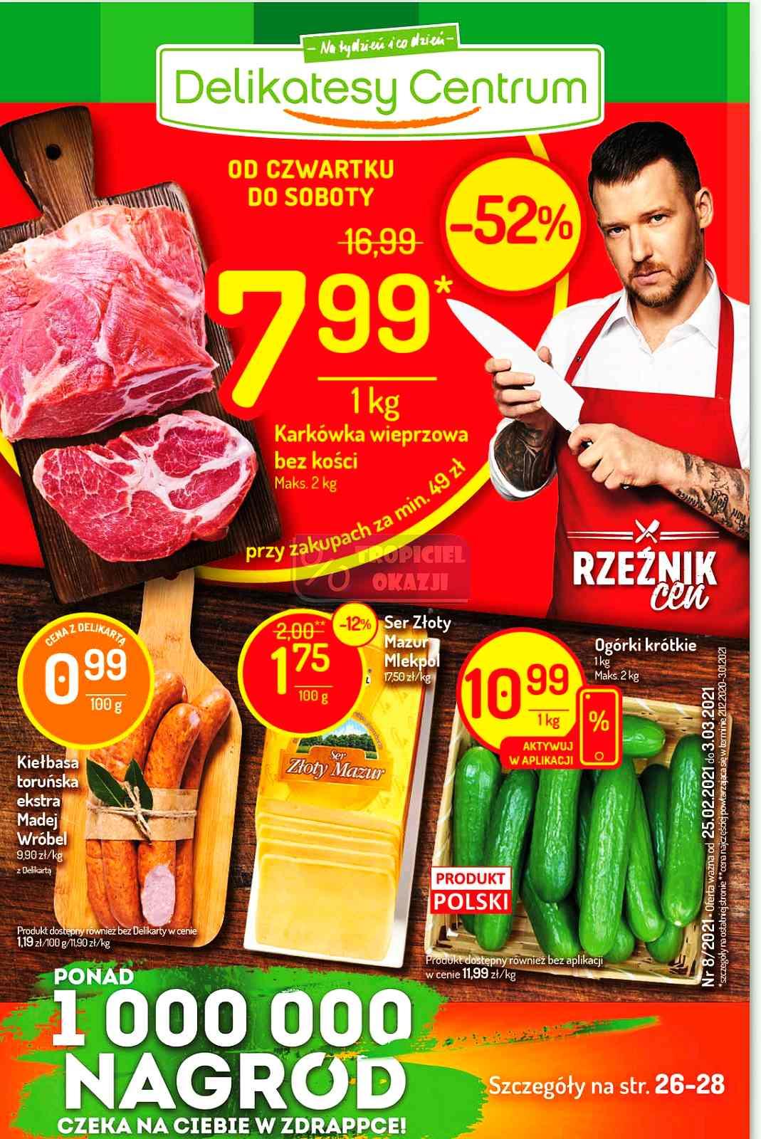 Gazetka promocyjna Delikatesy Centrum str. 1