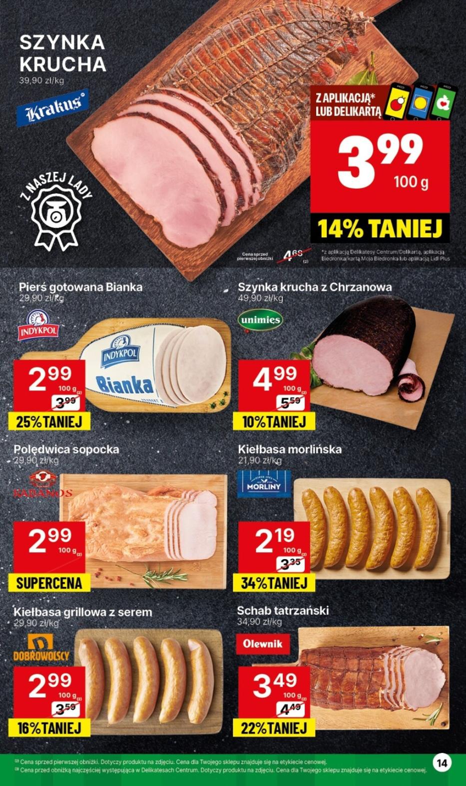 Gazetka promocyjna Delikatesy Centrum str. 14